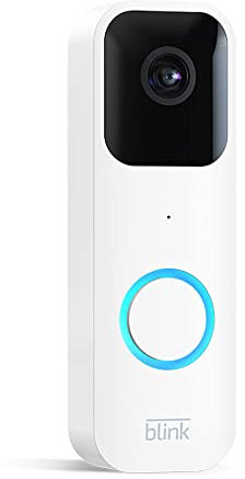 Certified Refurbished Blink Video Doorbell | Two-way audio, HD video, motion and chime app alerts, easy setup, weather resistant and Alexa enabled — wired or wire free (White)