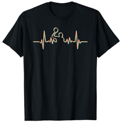 Regalo de natación de waterpolo Heartbeat para jugadores de waterpolo Camiseta