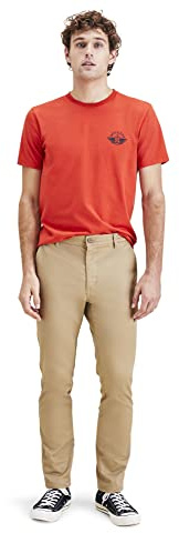Dockers Original Chino Skinny, Pantalones para Hombre, Harvest Gold, 34W / 36L
