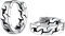 Suplight 925 Sterling Silver Chain Hoop Earrings, 10mm Curb Cuban Link Chain Huggie Earrings for Men Women
