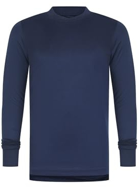Athletic Sportswear Camiseta de manga larga para niños Running Top Fútbol Gimnasio Deportes Active Fitness, azul marino, 13-14 años