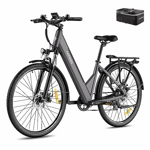 Fafrees F28 PRO Electric Bike, 27.5 inch City Electric Bike, 250W Motor, 36V/14.5Ah Battery E-Bike, Electric Mountain Bike for Unisex Adults, Power assist: 90-110KM (Grey)