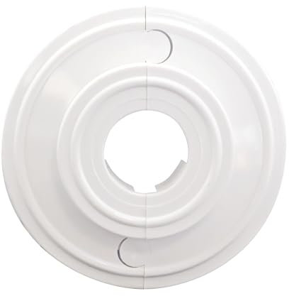SOMATHERM FOR YOU, Rosace de finition blanche Ø16 mm pour tuyaux de chauffage, cache tuyau radiateur, plomberie, esthétique soignée, installation facile, matériau ABS durable