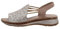 ara Damen Hawaii Sandale, Sand/Silber,Sand, 38 EU