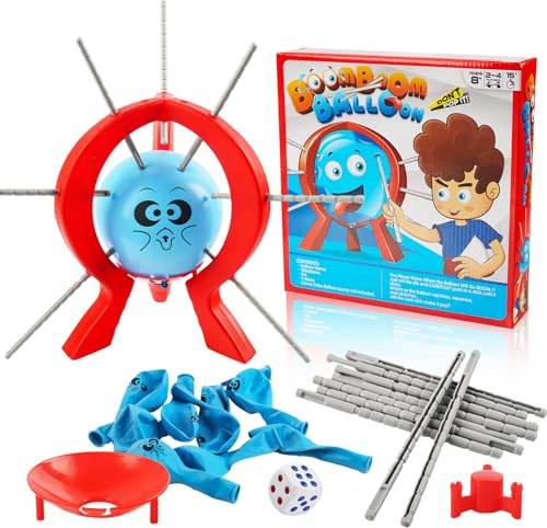 JWTRSVTY Jeu Éclatant de Ballon Boom, Interactif pour Amis et Famille, Idéal pour Fêtes, Vacances et Anniversaires