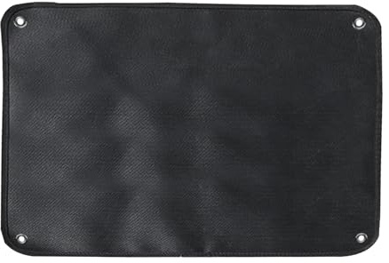 Extra stor eldmatta, värmebeständig grillmatta, brandskyddsmatta för placering av bordskaminen, eldskål, bordsgrill, glasfibereldmatta för grillar, camping, svetsning (122 x 229 cm)