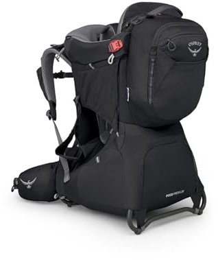 Osprey Poco Premium Child Baby Carrier Black One Size - Traveling Hiking Wakling Outdoors - Adjustable, Multi Storage & Organiser (W-RC Black O-S 550)