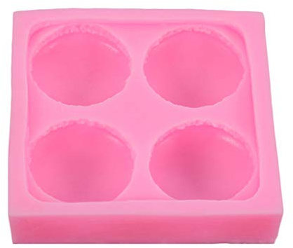 Molde de silicona con forma de macarrones de 4 cavidades para decoración de pasteles, moldes para hornear para el hogar, cocina, panadería, galletas, herramientas de decoración de pasteles, moldes