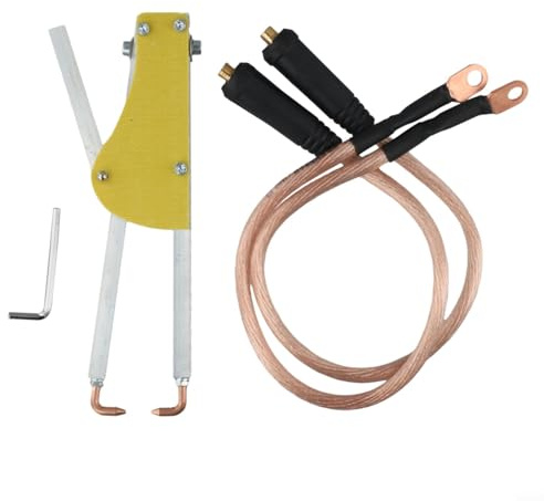 Pinzas de soldadura por puntos eficientes para soldadura de clips Herramienta de soldadura de metal con presión ajustable para reparación de chapa (D)