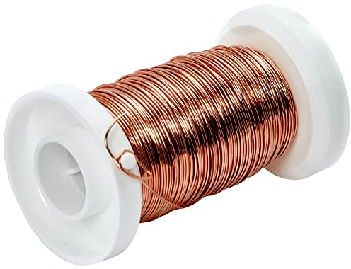 Glorex GmbH GLOREX Fil de cuivre 0,4 mm, 40 m, Marron