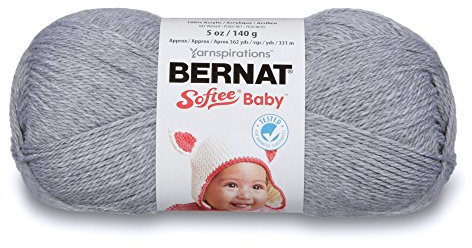 Bernat Softee Baby Yarn, 5 oz, Flannel, 1 Ball