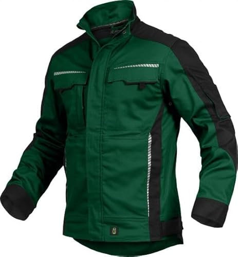 Leib Wächter Flex-Line Herren Arbeitsjacke Bundjacke (M, Grün/Schwarz)