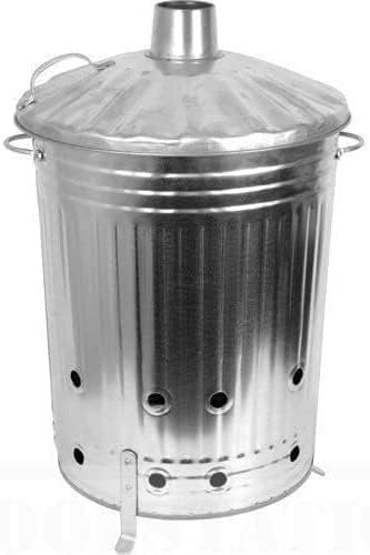 GARD N TOOL 90 Litre 90L Extra Large Galvanised Metal Incinerator Recycle Garden Rubbish Fire Burning Bin Leaves Wood Burner…