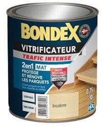 BONDEX Vitrificateur Mat pour Proteger et Rénover les Parquets et Escaliers - Incolore