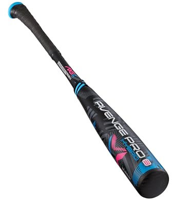 Axe Unisex, Teenager Avenge Pro 3 Hybrid USA Baseballschläger, Schwarz/Blau/Rosa, 32