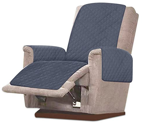 KTCINA Sesselschoner für Fernsehsessel Sessel Überzug Wasserdicht Sesselschoner für Relaxsessel Sofabezug Kratzfest Fleckenresistent Sesselbezug mit Armlehne Sesselauflage für Möbelschutz (Grau)