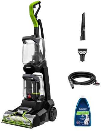 BISSELL PowerWash Pet, Carpet Cleaner, Carpet Stain Remover for Pet Dirt & Dander Allergens, Upholstery Cleaner with 600W Suction, Lightweight, Two-Tank Technology, Corded, 3878E