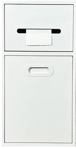 Stainless Steel Shower Niche, Recessed Concealed Shower Panels, Bathroom Fixtures NO Tile Needed, Toilet Paper Holders with Door for Kitchen Bath Fixtures(White,20X50X14cm)