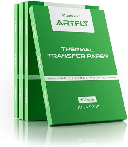 JCONLY ARTFLY Tattoo Stencil Paper - 100 hojas de papel de transferencia A4 para impresora térmica y artistas profesionales