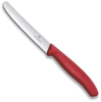 Victorinox 6.7831.C1 Swiss Classic 11 cm Serrated Tomato Blade, Red