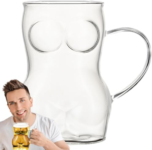 Generisk frysmugg – mjölkglas ölmuggar 8,5 x 13,5 cm | dubbelväggig