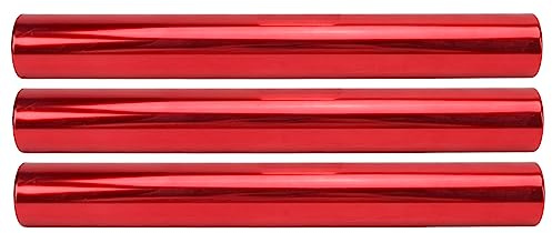outdoorm 3 Piezas de aleación de Aluminio, Bastones de relevo de Campo, Bastones de Pista, Equipos de Carrera para Correr, Equipo de Carreras para Carreras al Aire, Eventos de (Roja)