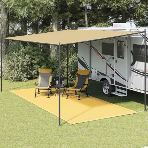 Generico Tappeto da Tenda 250x500 cm Beige,Articoli Sportivi,Ricreazione all'aperto,Campeggio ed Escursionismo,Accessori per tende-310765
