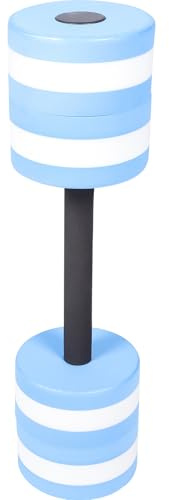 WESIEVYA Manubri Acquatici per Allenamento e Riabilitazione in Piscina 57 CM Blu in Eva Leggero e Resistente per Esercizi di Acquagym e Rafforzamento Muscolare