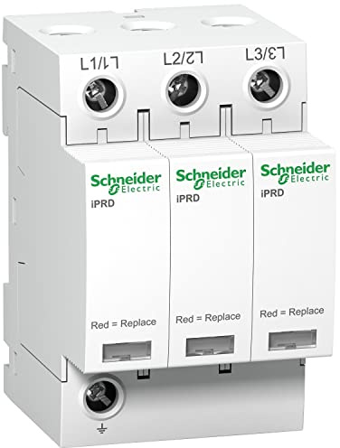 Schneider A9L20300 Dispositifs de Protection Contre Les surtensions-SPDs iPRD20 3P, Blanc