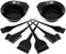 com-four® Set di Tintura per Capelli in 8 Pezzi - Kit con Diversi Pennelli e Piatto per Tinta in Nero, Set per Miscelare Tinture per Capelli (Set di tinture per capelli - 08 pezzi)