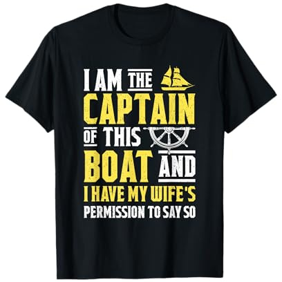 Io sono il capitano di questa barca a vela barca a vela in barca a vela Maglietta