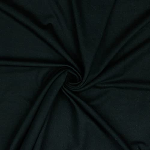 Modal-Jersey Modalstoff 27 Farben 0,5x1,45m Jerseystoff Tencel(TM) Modal Oeko-Tex zertifiziert, Farbe:schwarz