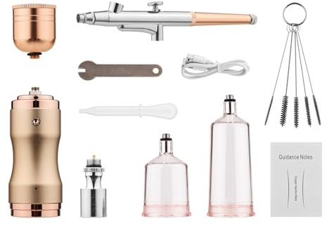 Mini Kit de aerógrafo portátil con compresor, Cepillo de Aire inalámbrico de Mano, bolígrafo de Doble acción, para Pintar Modelos, Colorear, uñas, Maquillaje, decoración de Pasteles
