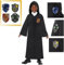 Amscan 9918715 - Unisex Officially Licensed Harry Potter Hogwarts Robe with 4x Velcro Crest Badges Kids Fancy Dress Costume Age: 6-10yrs
