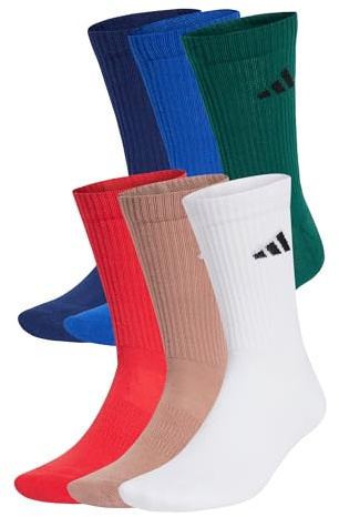 adidas unisex vadderade crew-strumpor 6 par pack strumpor