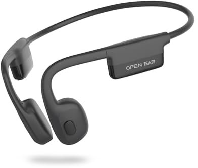 SANOTO Auriculares Conduccion Osea, Auriculare de Conducción ÓSea con 8 Horas De Duración De La Batería, Auriculares Oseos con MicróFono Dual, IPX6 Impermeable Auriculare Inalambricos, para Correr