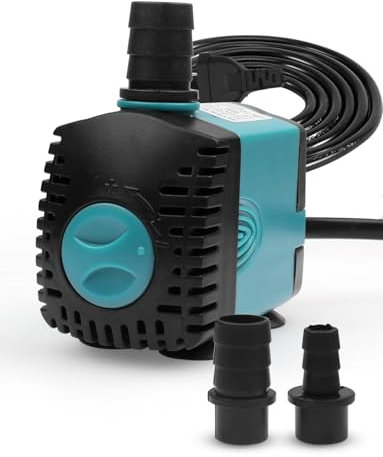 Mini Pompe d'aquarium pompe à eau, pompe de bassin Pompe submersible Pompe à eau Pompe fontaine HMAX 0,8 m, (450L/H, 6W)