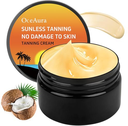 Sonnenbank Bräunungsbeschleuniger, Premium Bräunungscreme, Intensive Tanning Cream, Pflegende Körperbräunungslotionen mit Natürlicher Formel, Bräunungsöl für Sonnenbank & Außensonne