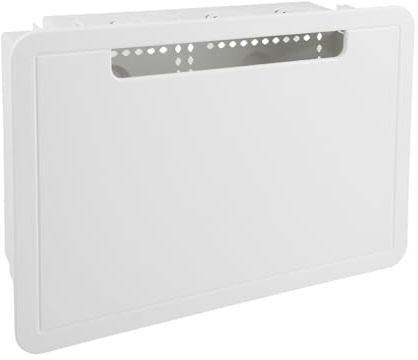 DAZZLEEX Caja de gestión de cables para unidad de TV o medios de pared, organizador de cables y cables de 9 pulgadas empotrable