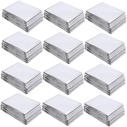 ANDRESLAD 12 Hojas Película Reflectante para Jardín Película Térmica Resistente para Invernadero Lámina Reutilizable para Protección de Plantas Exteriores Resistente Viento y Frío para