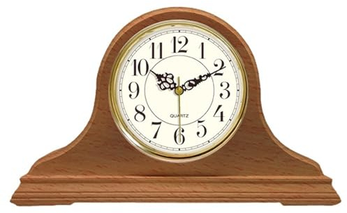 TOTIKI Orologio da Camino Classico retrò Tavolo Studio Orologio da al Quarzo Movimento Accessori Semplice Salotto