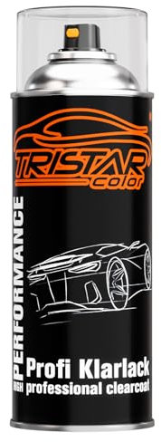 TRISTARcolor Bombe de VERNIS CLAIR SATINÉ 400 ml peinture automobile aérosol