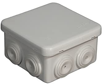 boite de dérivation étanche carrée IP55 80 x 80 x 45 mm fermeture par enclipsage