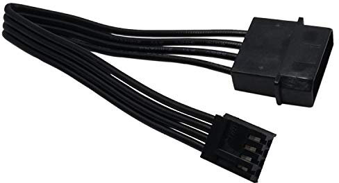 (2er-Pack) COMeap 4 Pin LP4 5,25 Molex Männlich zu 3,5 Floppy Fahrt 4 Pin Weiblich FDD Netzteil Kabel 19 cm (7,5 Zoll)