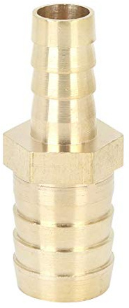 X AUTOHAUX Raccord Cannelé 19mm à 12mm Laiton Tuyau Barbelé Réducteur Épisseur Raccord pour Voiture