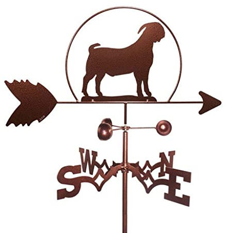 AKSHVA wetterhahn Metall für Garten Wetterfahne aus Metal Metallhalterung Weathervanes Sprühfarbe Wetter Schaufel for Dach Patio Rasenes Hochzeitsschuppen Bauernhaus Scheunen