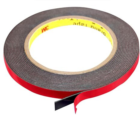 INDIAN STORE 24 Hergestellt mit 3 M PT1100 viskoelastisches Acrylat Plus Schaumklebeband doppelseitiges Profi-Klebeband Schwarz Metall und lackierte Oberflächen Extra starke Band (7.5 mm x 5 meter)