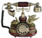Tikwisdom Gorgeous Vintage Telefon Wählscheibe Telefon antike europäischen Stil Massivholz und Versus Harz Telefon Festnetz