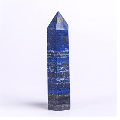 SSOPTMCB Natural Crystal Rough Natural Crystal Pillar of Lapis Lazuli Wand Pillar Point Hexagonal Prism (Size : 7-8cm) Reiki Crystals (Size : 7-8cm)