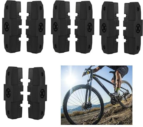 Bamyli 8 Stück Bremsschuhe für Magura Hs11/ Hs22/ Hs24/ Hs33/Hs66 Geräuscharme Bremsschuhe Hohe Bremsleistung Fahrrad Bremsbeläge für Fydraulische Felgenbremse